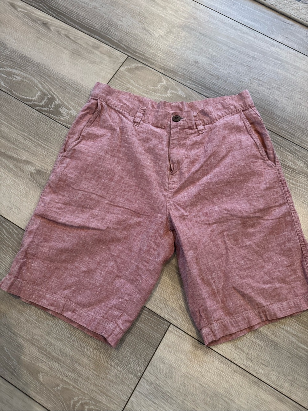 Patagonia Men's Heathered Rose Flat-Front Linen Shorts
